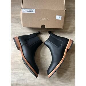 NEW Nisolo Marco Chelsea Boot Black Mens size 9